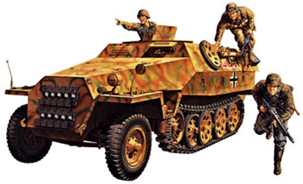 TAMIYA - 1/35 German Sd.Kfz. 251/1 - Plastic Military Vehicle Kit (35195) 4950344351954