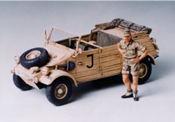 TAMIYA - German Kubelwagen Type 82 Africa 1/35 Scale Plastic Model Kit (35238) 4950344352388