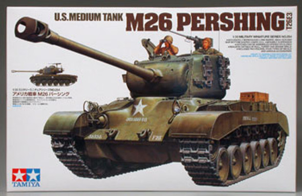 TAMIYA - US Med Tank M26 Pershing T26E3 Tank 1/35 Scale Plastic Model Kit (35254) 4950344352548