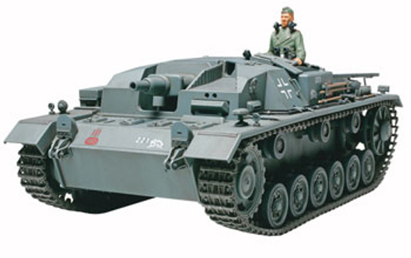 TAMIYA - German Sturmgeschutz III Ausf B Tank 1/35 Scale Plastic Model Kit (35281) 4950344352814