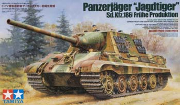 TAMIYA - 1/35 German Destroyer Jagdtiger Tank - Plastic Model Military Kit (35295) 4950344352951