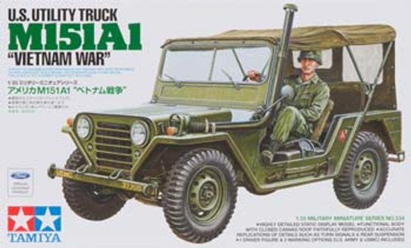 TAMIYA 1/35 Utility Truck M151A1 Vietnam War Plastic Model Kit (35334) 4950344353347