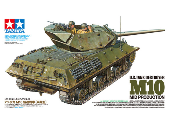 TAMIYA 1/35 US Tank Destroyer M10 Mid Production (35350) 4950344353507