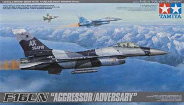 TAMIYA 1/48 F-16C/N Aggressor/Adversary Plastic Model Airplane Kit (61106) 4950344611065