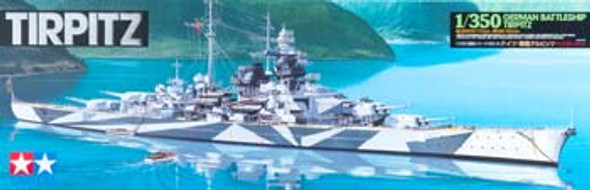 TAMIYA 78015 1/350 Scale German Battleship Tirpitz Plastic Model Kit (78015) 4950344780150