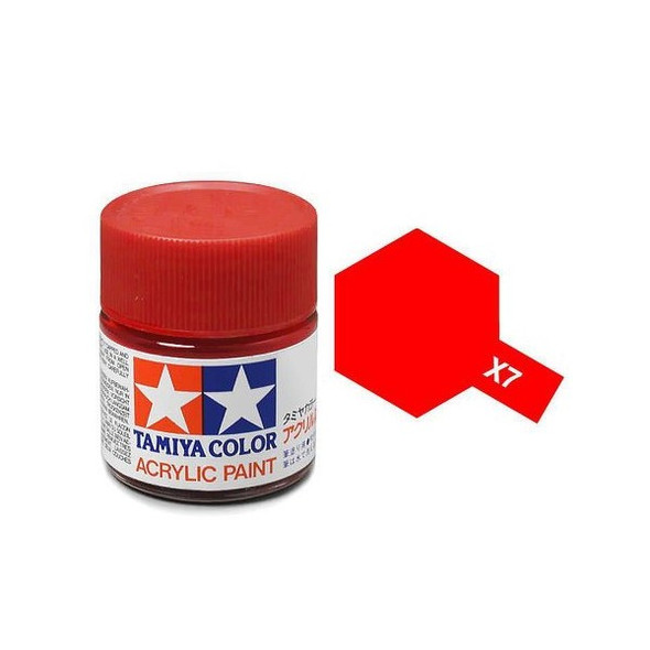 TAMIYA Acrylic X7 Gloss,Red 23ml (81007) 49375978