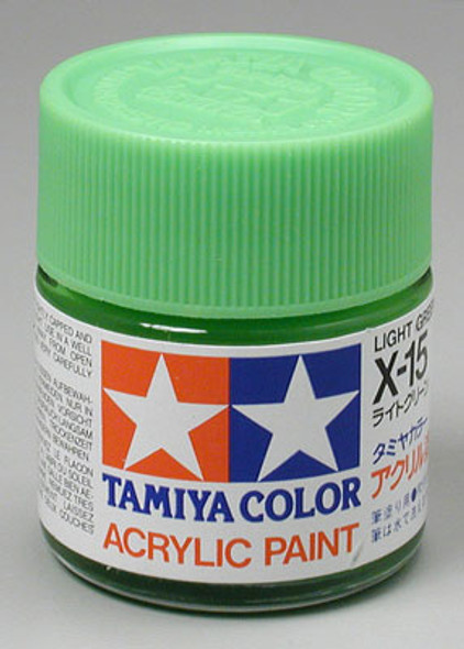 TAMIYA Acrylic X15 Gloss,Light Green 23ml (81015) 49376050