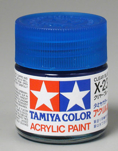 TAMIYA Acrylic X23 Gloss,Clear Blue 23ml (81023) 49376135