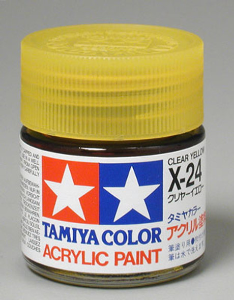 TAMIYA Acrylic X24 Gloss,Clear Yellow 23ml (81024) 49376142
