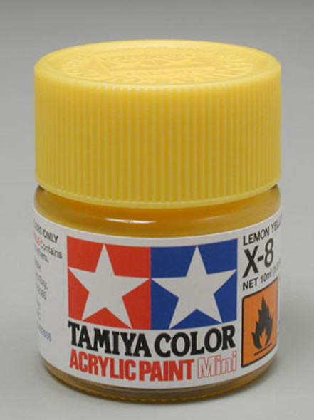 TAMIYA Acrylic Mini X8, Lemon Yellow 10ml (81508) 45032776