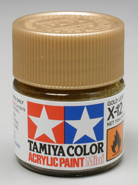 TAMIYA Acrylic Mini X12, Gold Leaf 10ml (81512) 45032813