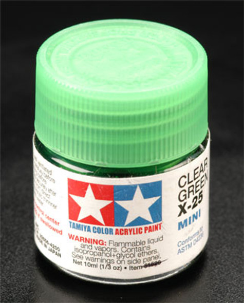 TAMIYA Acrylic Mini X25, Clear Green 10ml (81525) 45035449