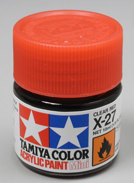 TAMIYA Acrylic Mini X27, Clear Red 10ml (81527) 45035463