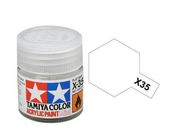 TAMIYA Acrylic Mini X-35 Semi Gloss Clear 10ml Bottle (81535) 45136825