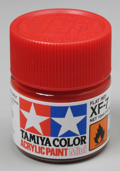 TAMIYA Acrylic Mini XF7, Flat Red 10ml (81707) 45035548