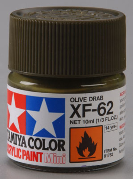 TAMIYA Acrylic Mini XF62, Olive Drab 10ml (81762) 45035883