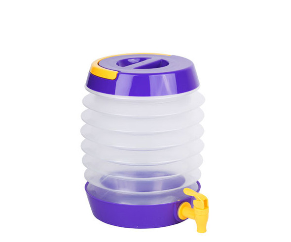 ZEE'S CREATIONS - Collapsible Beverage Dispenser Purple/Yellow (TG3206) 817441015070