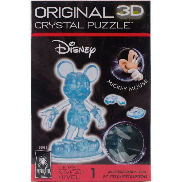 UNIVERSITY GAMES - 3-D Licensed Crystal Puzzle-Mickey Mouse (30981) 023332309818