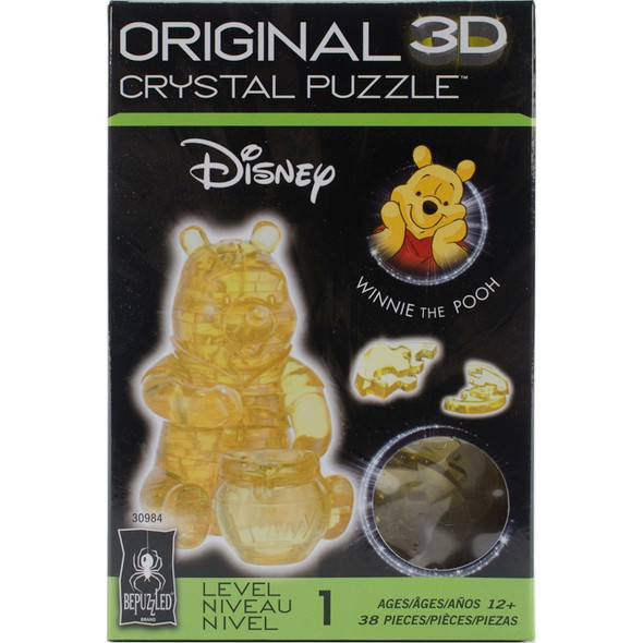 UNIVERSITY GAMES - 3-D Licensed Crystal Puzzle-Winnie The Pooh (30984) 023332309849
