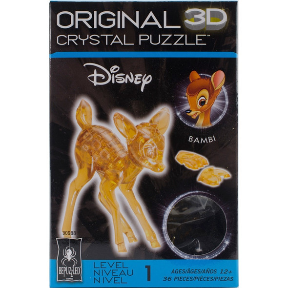 UNIVERSITY GAMES - 3-D Licensed Crystal Puzzle-Bambi (30988) 023332309887