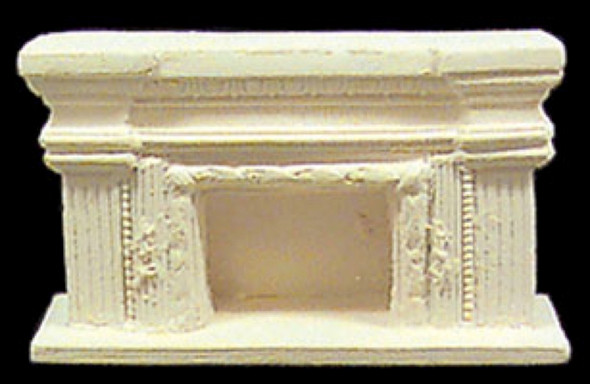 UNIQUE MINIATURES - Half Scale (1/2" Scale) Dollhouse Miniature - 1/2 Scale Fireplace (F11)