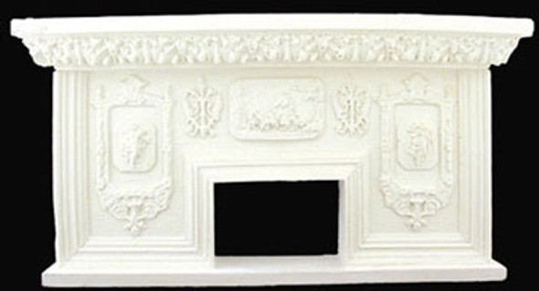 UNIQUE MINIATURES - 1 Inch Scale Dollhouse Miniature - Fireplace (UMF5)