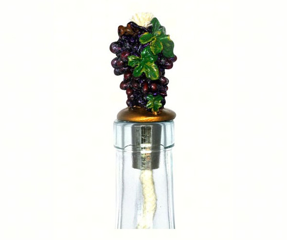 VINTAGE CONCEPTS - Grapevine Pewter Tall Winelight Painted (wine bottle to oil lamp) VCWLPGVTP 787812621820