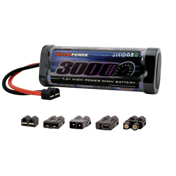 VENOM - 7-C 8.4V 3000mah NiMH Hump Battery: UNI Plug - RC Car Battery (15327) 845623001344