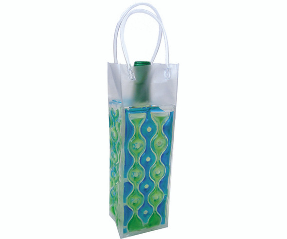 BELLA VITA - Wave 1 Blue-Green - Insulated Chill Bottle Bags (WAVE1BLUE-GREEN) 822372125125
