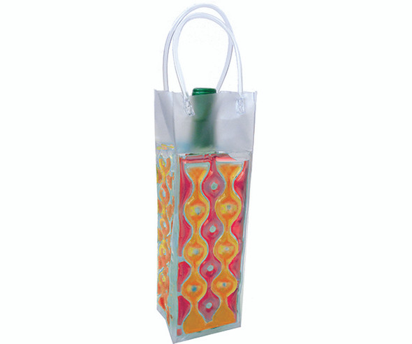 BELLA VITA - Wave 1 Red-Orange - Insulated Chill Bottle Bags (WAVE1RED-GOLD) 822372125132