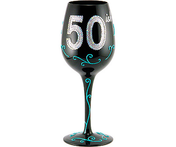BOTTOM'S UP - 95 AND SUNNY - Wine Glass 50ish (WG50ISH) 696859216442