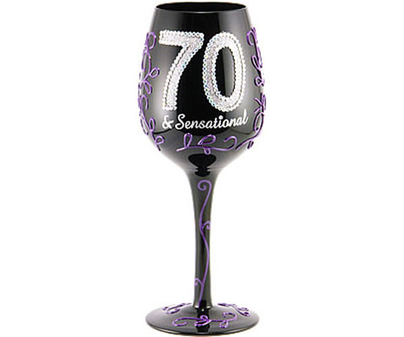 BOTTOM'S UP - 95 AND SUNNY - Wine Glass 70 & Sensational (WG70SENSATIONAL) 736211254733