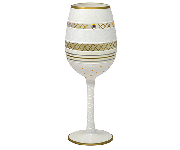 BOTTOM'S UP - 95 AND SUNNY - Wine Glass, Deco Bride (WGDECOBRIDE) 696859948909