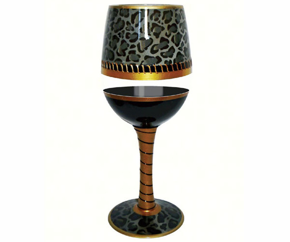 BOTTOM'S UP - 95 AND SUNNY - Wine Glass Deco Jaguar (WGDECOJAGUAR) 696859948954