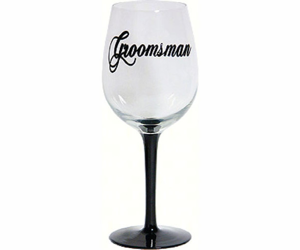 BOTTOM'S UP - 95 AND SUNNY - Wine Glass WP - Groomsman (WGWPGROOMSMAN) 736211259837