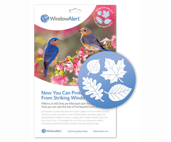 WINDOW ALERT - Leaf Medley Decal Window Deterrents (WINDA9) 897681000012