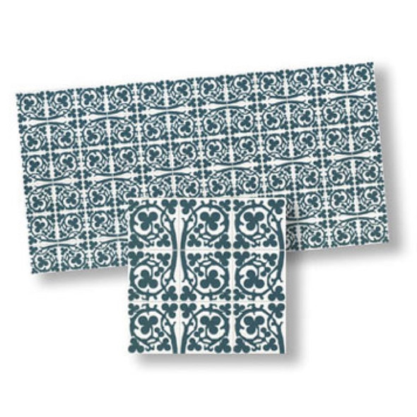 WORLD MODEL - 1" Scale Dollhouse Miniature - Mosaic Floor Tiles (1 piece) (34108)