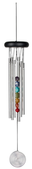 WOODSTOCK CHIMES - Chakra Wind Chimes - Seven Stones (WOODCC7) 028375201914