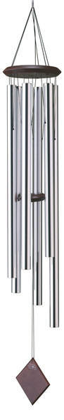 WOODSTOCK CHIMES - Chimes of Neptune Wind Bells - Silver (WOODDCS54) 028375075416