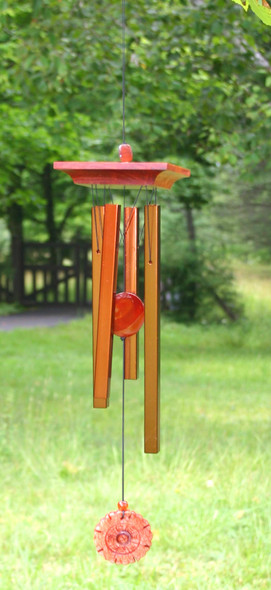 WOODSTOCK CHIMES - Woodstock Amber Wind Chime (WOODWABR) 028375157815