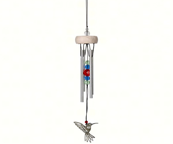 WOODSTOCK CHIMES - Hummingbird Chime Fantasy (Decorated Design) - Wind Chime WOODWCFH 028375283316