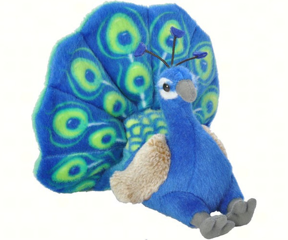 WILD REPUBLIC - Peacock 8" Plush Animal Toy WR13811 092389138115