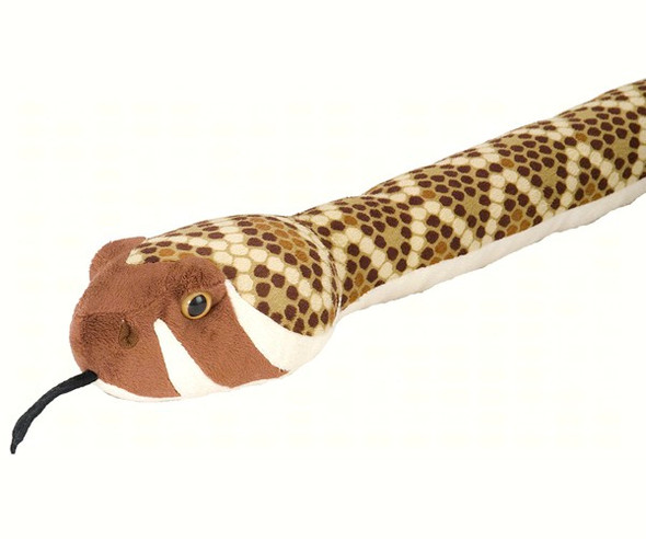 WILD REPUBLIC - Western Diamondback 54" Plush Toy Snake WR16754 092389167542