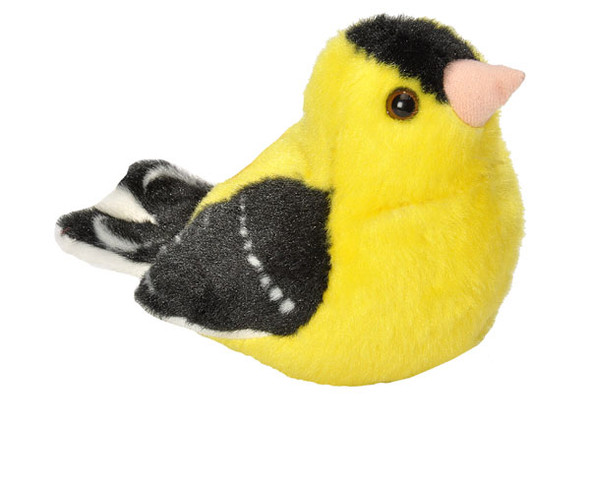 WILD REPUBLIC - Goldfinch Plush Bird Toy with Sound WR18223 092389182231