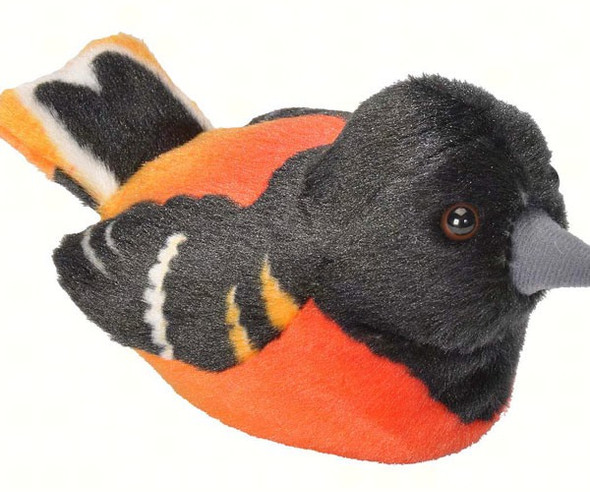 WILD REPUBLIC - Oriole Plush Bird Toy with Sound WR18228 092389182286