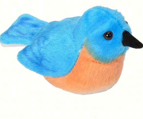 WILD REPUBLIC - Bluebird Plush Bird Toy with Sound WR18230 092389182309