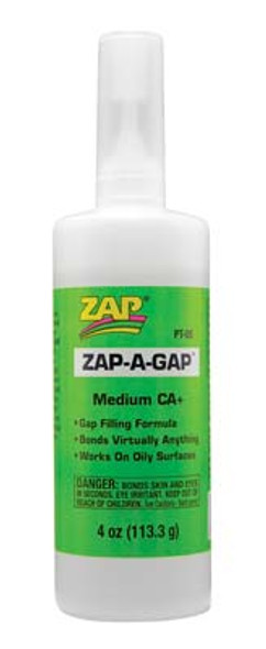 PT05 Zap-A-Gap CA+ 4 oz Adhesive (PT05) 087093004351