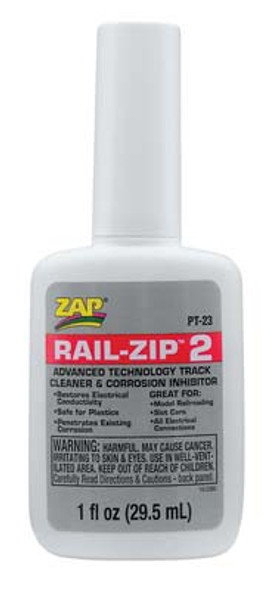 ZAP Rail Zip 1 oz - Train Track Cleaner and Lubricant (All Scales) (PT23) 087093001602