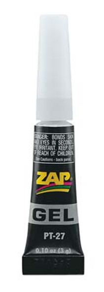 PT27 Zap Gel CA .11 oz Adhesive (PT27) 087093004597