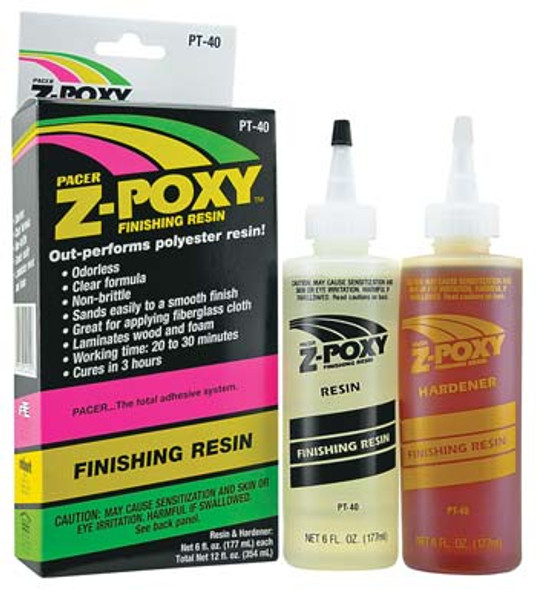 PT40 Z-Poxy Finishing Resin 12 Ounce (PT40) 087093001558